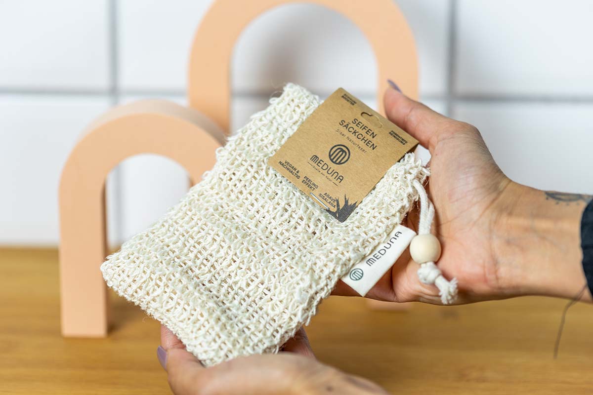 Seifensäckchen aus Sisal-Naturfaser