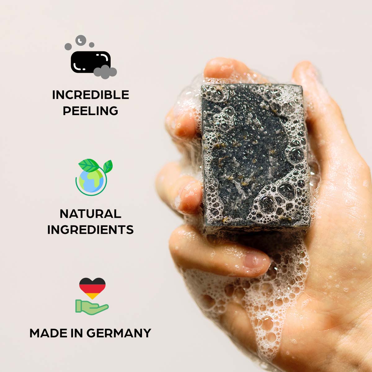 Mega Bundle - 3x 100g Naturseife Shampoo Aufbewahrung