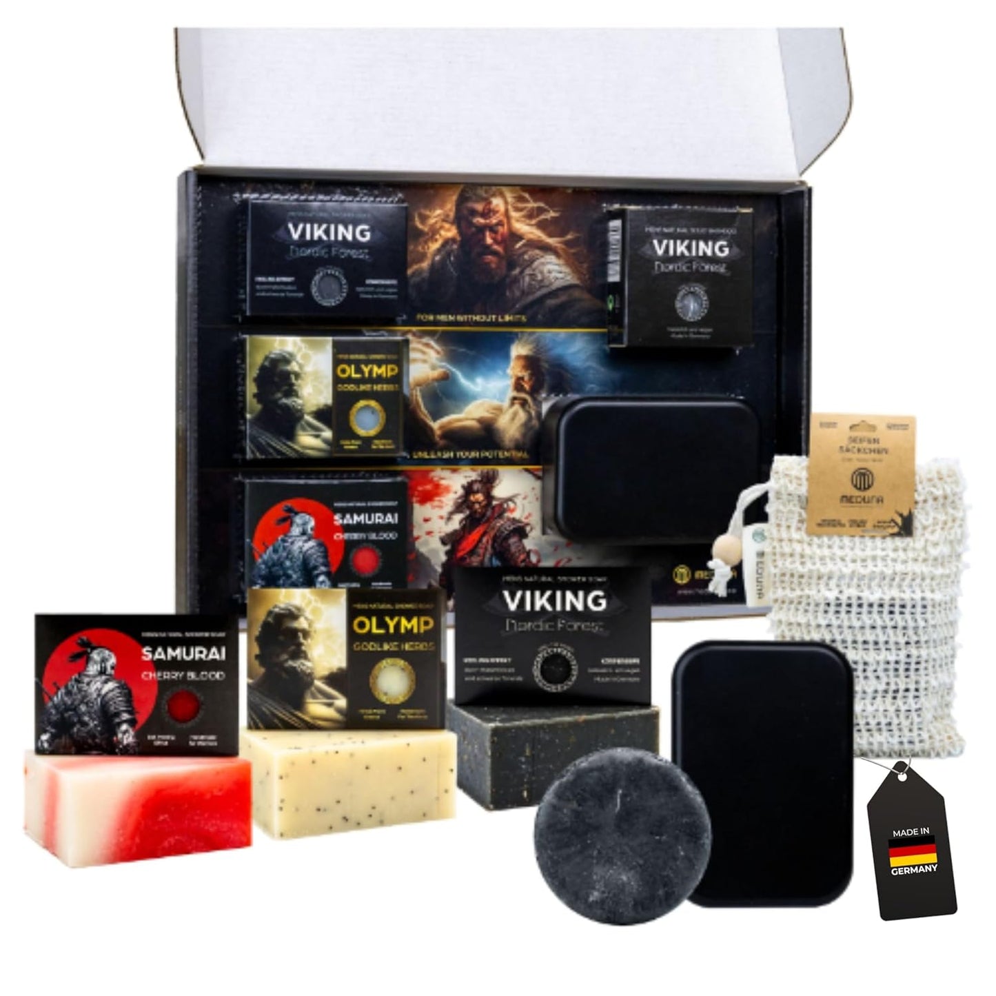 Mega Bundle - 3x 100g Naturseife Shampoo Aufbewahrung