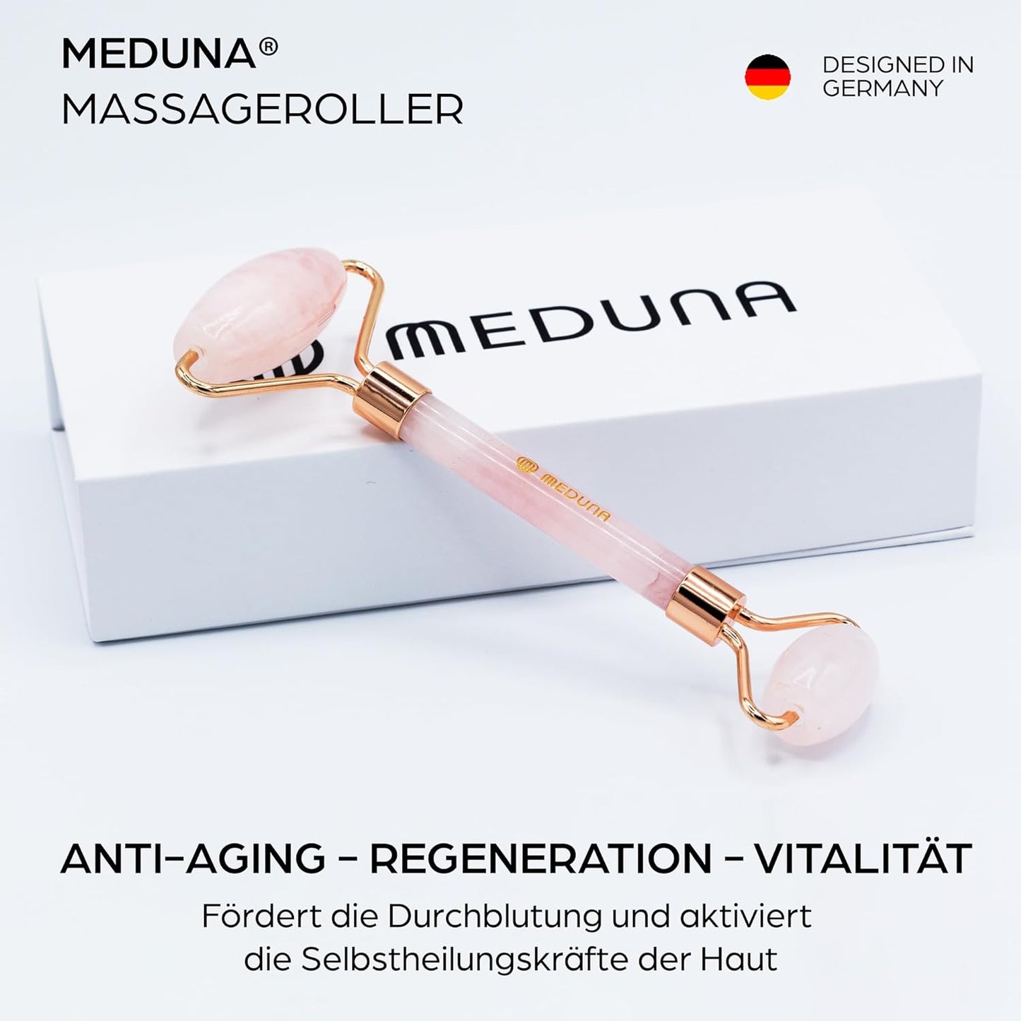 MEDUNA Körperpflege Geschenkset für Frauen Copaiba Öl Feste Shampoos Massage Roller